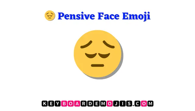 😔 Pensive Face Emoji