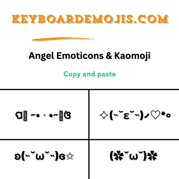 100+ Angel Emoticons & Kaomoji