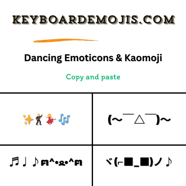 100+ Dancing Emoticons & Kaomoji