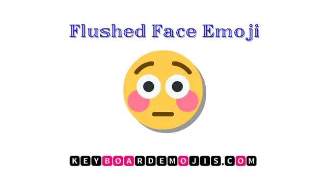 😳 Flushed Face Emoji