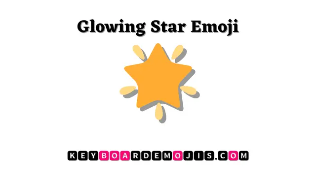 🌟 Glowing Star Emoji
