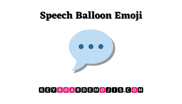 💬 Speech Balloon Emoji