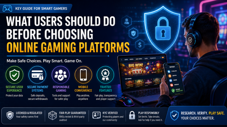 What Users Should Do Before Choosing Online Gaming Platforms